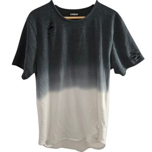 Carbon Men's Distressed Ombre Short Sleeve Tee